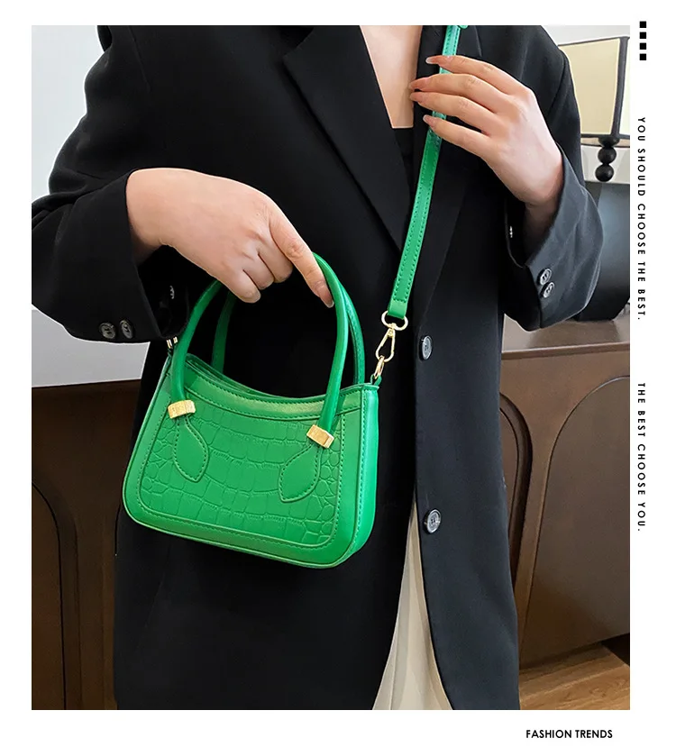 New Crossbody Bag Fashion Solid Color Versatile Daily Women's Trendy Personalized Small Square Bag Texture PU Shoulder Bag