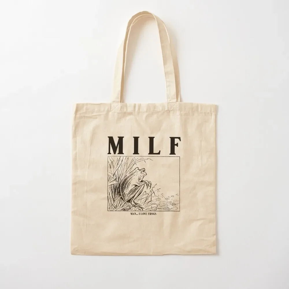 

Man, I love Frogs! Tote Bag large size bags cloth bag woman shopper bag women Canvas