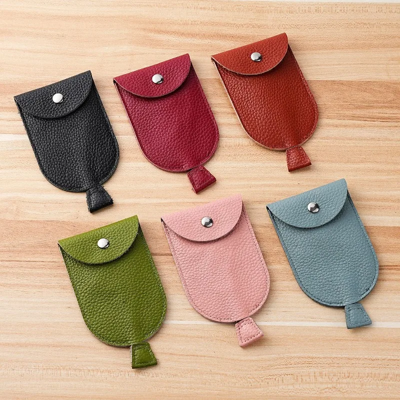 Large Capacity Pull out Key Holder Simple Portable Buckle Key Protective Cover Universal Car Key Ring Lock Bag