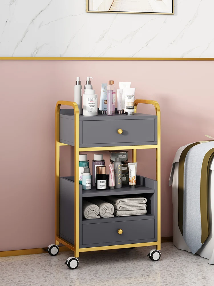 

Beauty Cart Beauty Salon Special Small Cart Tattoo Embroidery Hair Salon Nail Salon Multifunctional Mobile Tool Cart Shelf