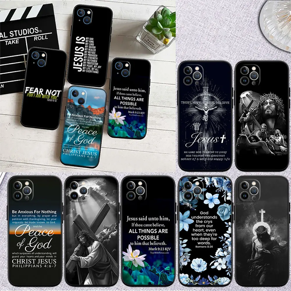 DK7 Bible verse Jesus Christ Phone Case for Samsung Galaxy S20 S21 S22 Ultra FE + Plus A21S A22 A24 A25 A26 A30 A30S A31