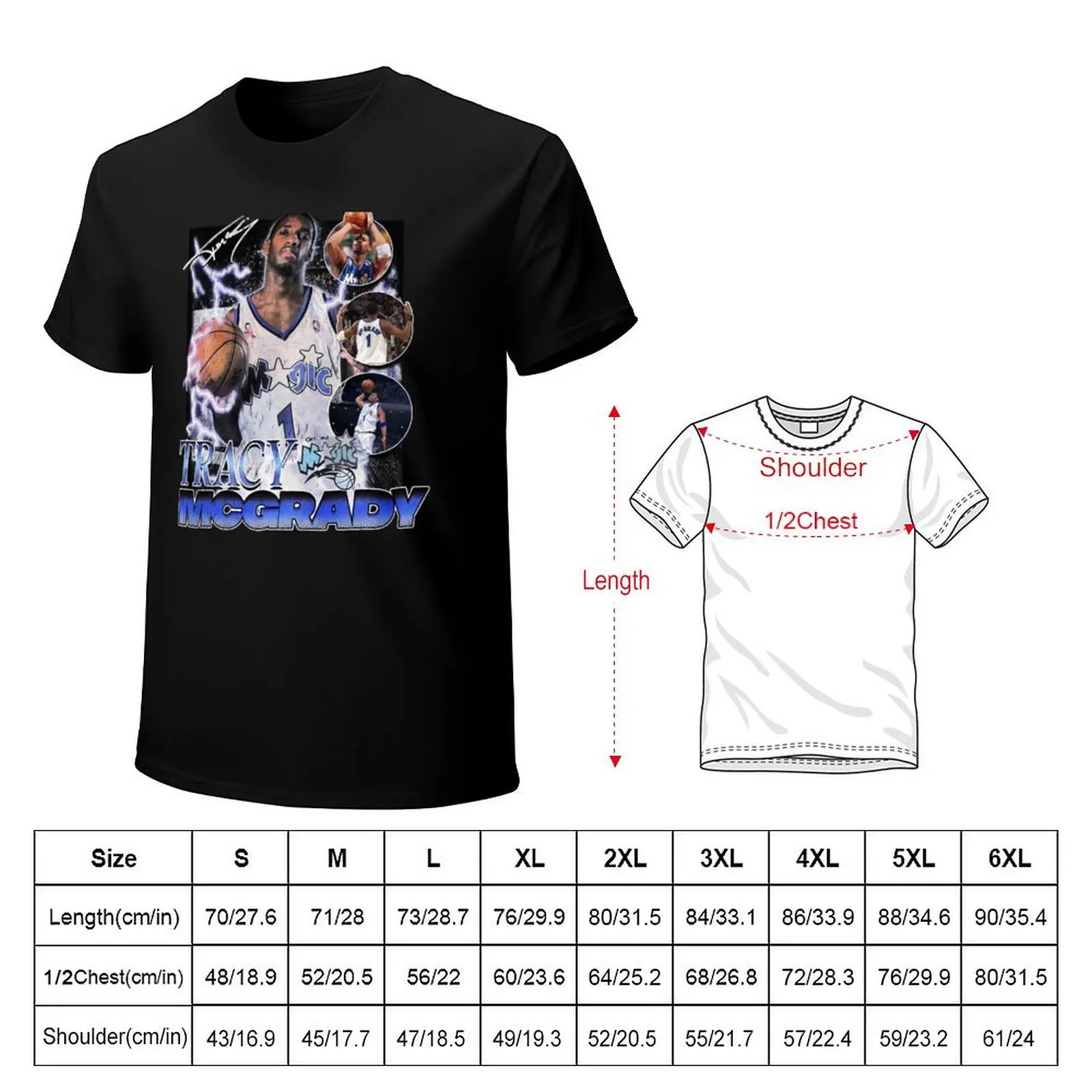 Tracy-McGrady-Orlando T-Shirt Water Resistant Casual T-Shirt