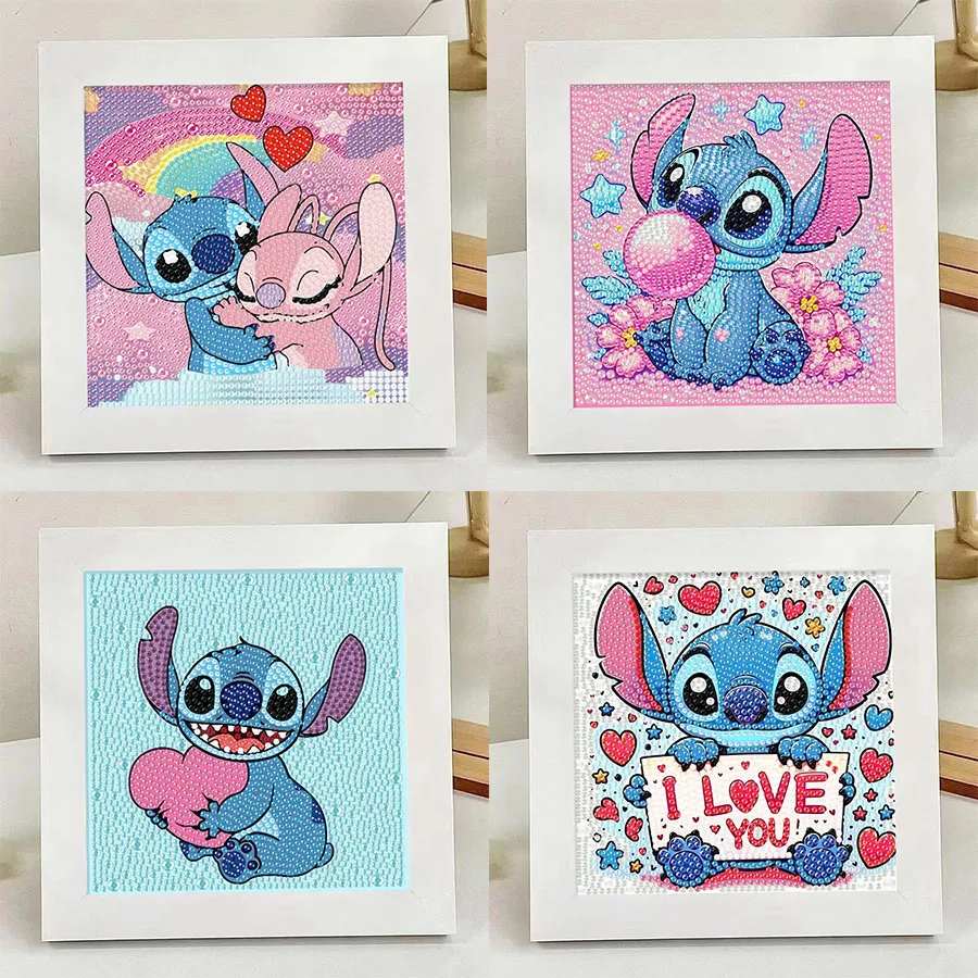 

Disney Lilo&Stitch Crystal Diamond Decorative Painting 5D DIY Cross Embroidery Kit Couple Handmade Art Painting