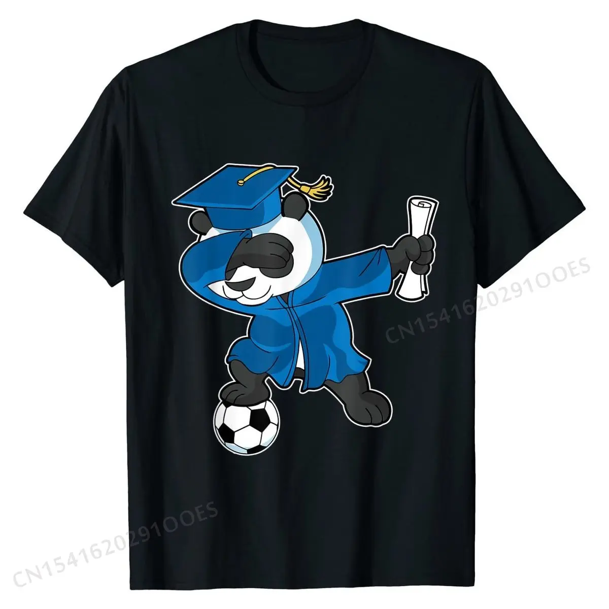 Dabbing Panda Soccer T-Shirt Graduation 2024 Class Gift Cute Young T Shirt Printed On Tees Cotton Funny