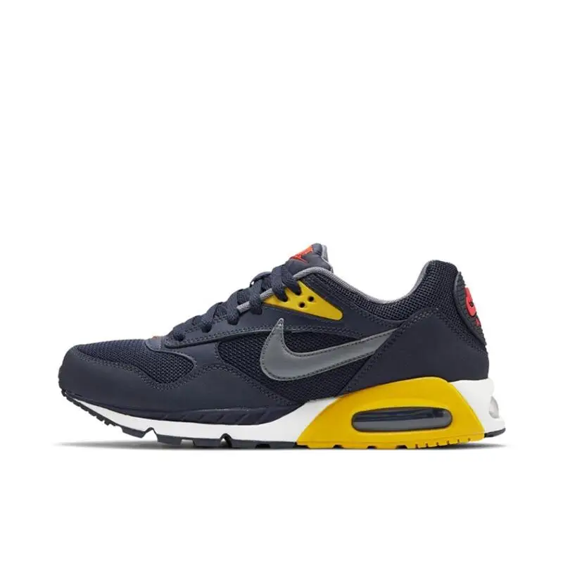 Nike Air Max Correlate Comfortable Low-top Lifestyle Leisure Running Shoes for Men and Women Blue and Yellow