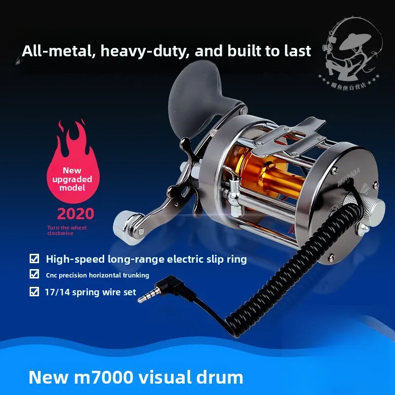 

Visual Anchor Fishing Reel 7000 and Light Treasure Box 9000 Fishing Reel, amazing at fish finding and long casting