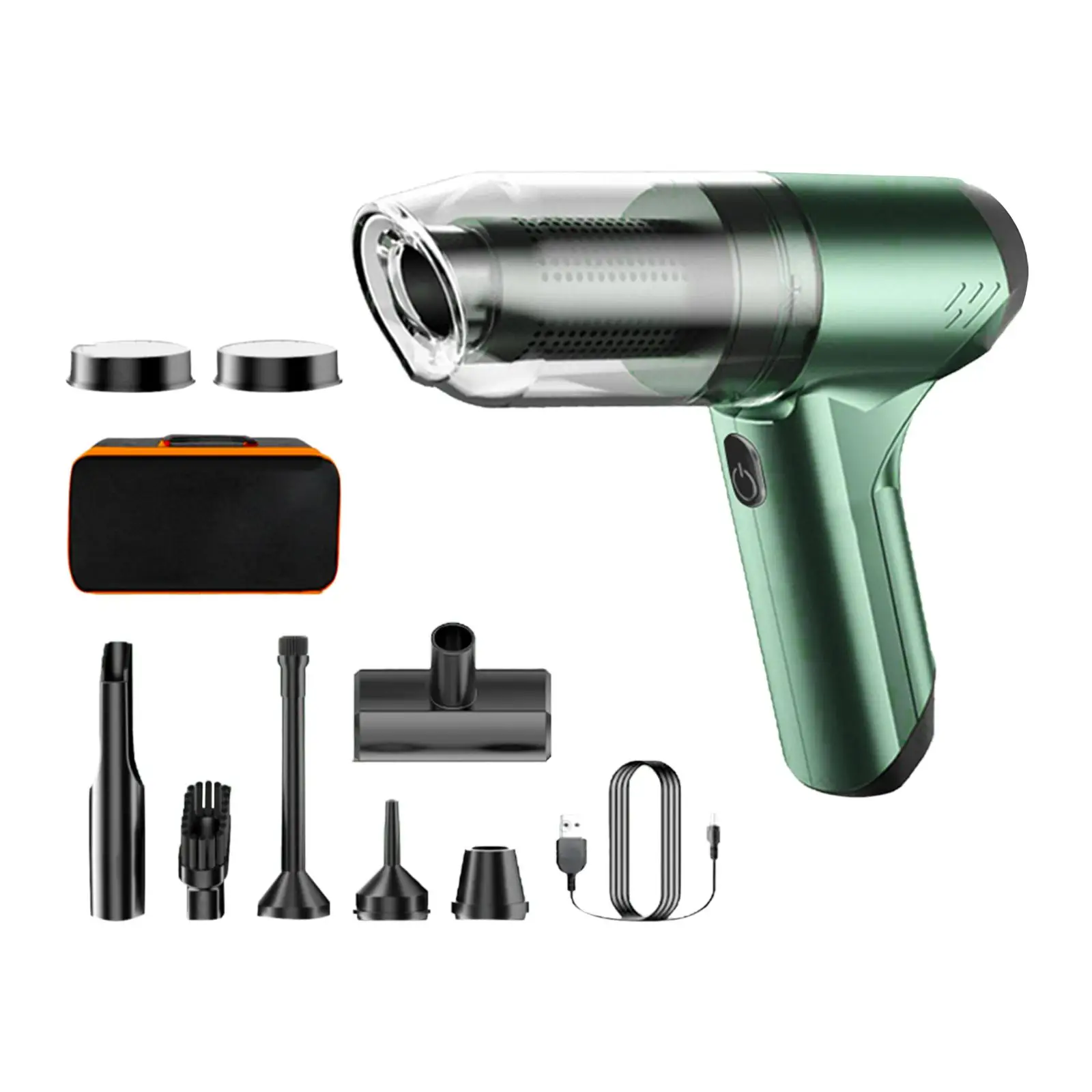 Cordless Handheld Vacuum Compact for Home, Office Small Space Cleaning Hand Held Vacuum with 500ml Dustbin Mini Duster Portable