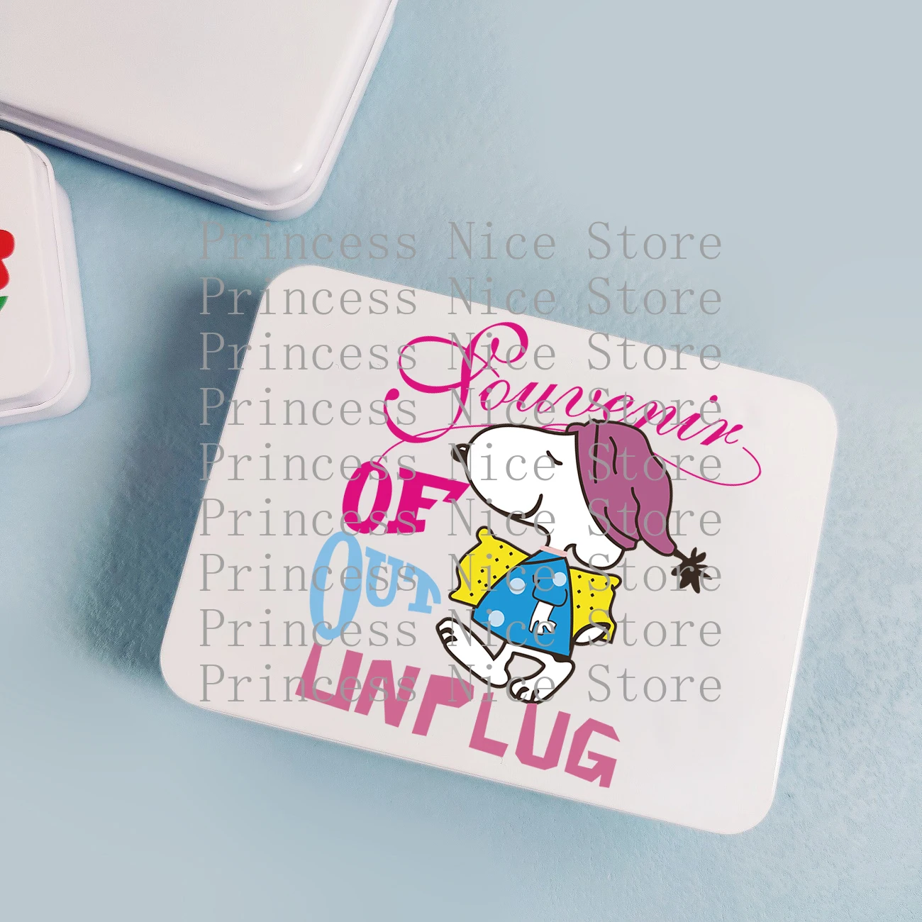 Creatività Snoopy Scatola di immagazzinaggio Caramelle Desktop Card Custodia protettiva antipolvere Modello di cartone animato Gioielli Tornante Decor Organizzare Set