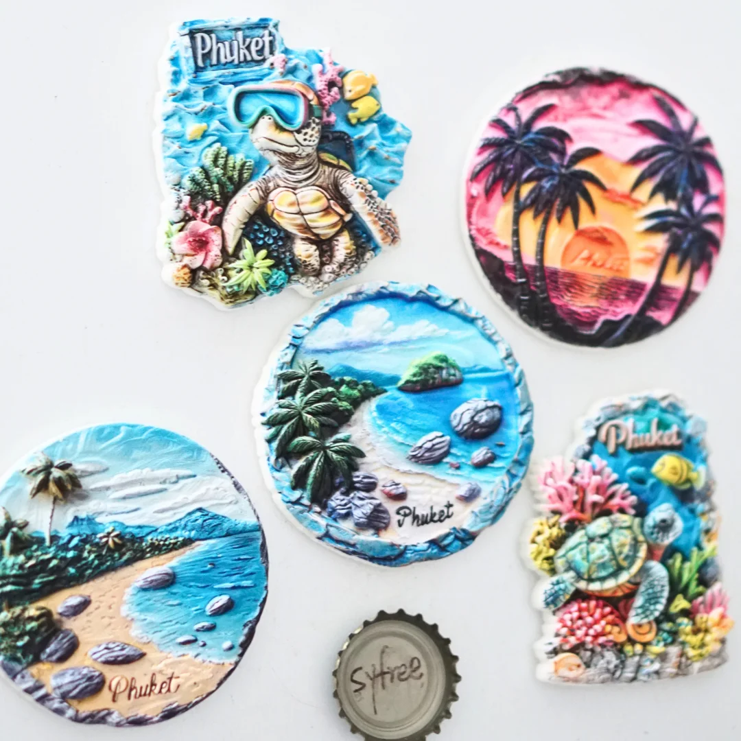 1 قطعة، مغناطيس ثلاجة فوكيت، مغناطيس ثلاجة فيو فوكيت، مغناطيس ثلاجة الشاطئ، مغناطيس ثلاجة المحيط، مغناطيس ثلاجة ملون، و #1