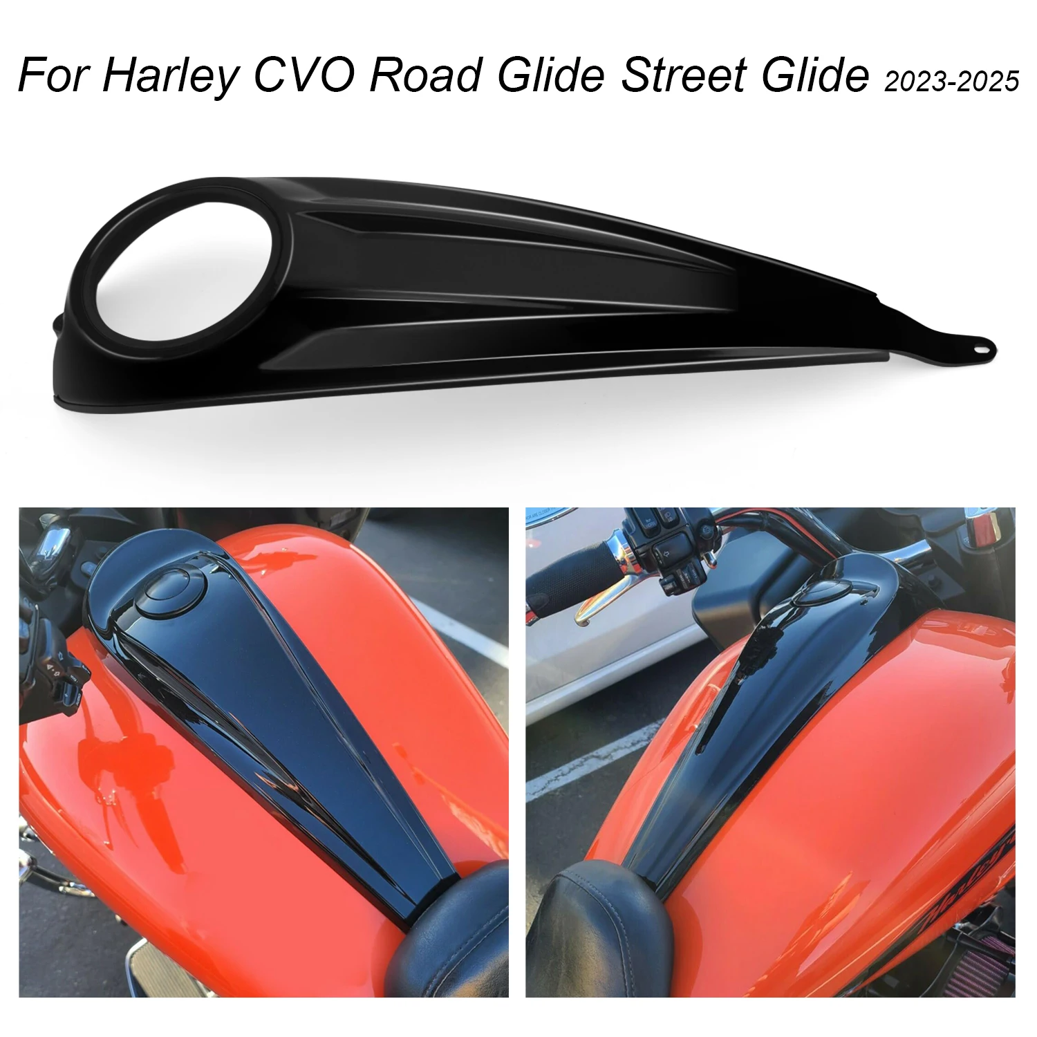 

Motorcycle Fuel Tank Carbon Accessory Gas Fuel Tank Cover Fits For Harley Touring CVO Street Glide Road Glide FLTRXSE 2023-2025