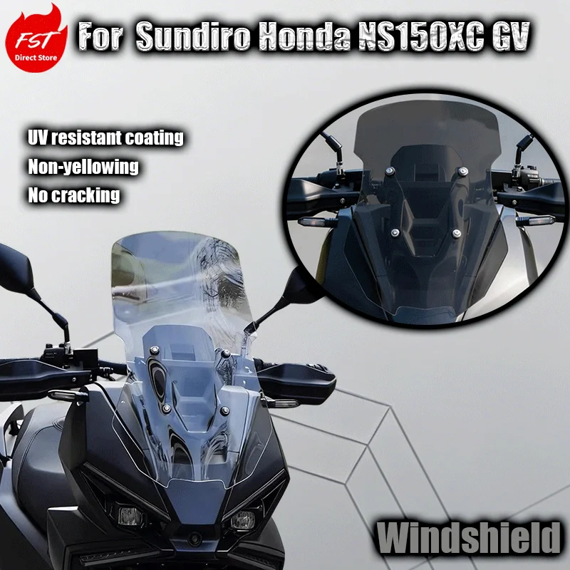 

Модификация и увеличение высоты переднего ветрового стекла Sundiro Honda NS150XC, прозрачные аксессуары для ветрового стекла GV.