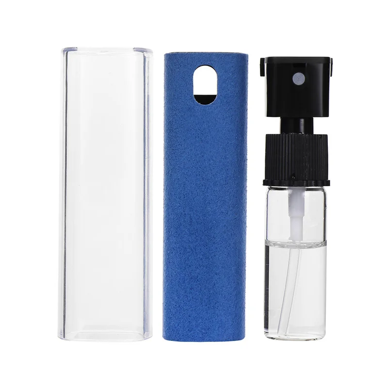 3 In 1 Phone Screen Cleaner Spray Computer Mobile Phone Screen Dust Remover Tool Microfiber Cloth For iPhone iPad Apple Polish