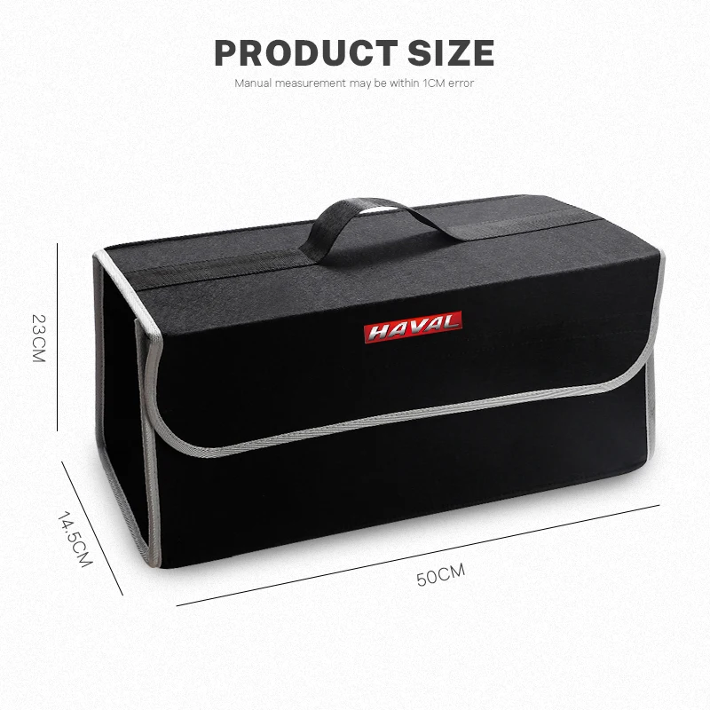 Car Felt Cloth Storage Bag Trunk Organizer Box Folding Tool Case For Haval H6 H2 Jolion F7 H9 F7X Dargo H1 H2S M6 H3 H4 H5 H7 H8