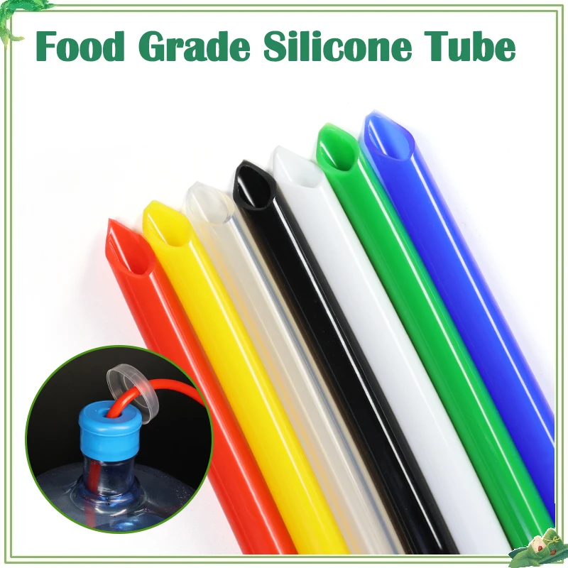 1/5/10m Food Grade Silicone Tube Color ID 0.5/1/2/3/4/5/6/7/8mm Water Connector Fish Tank Pond Pump Hoses Flexible Rubber Hose