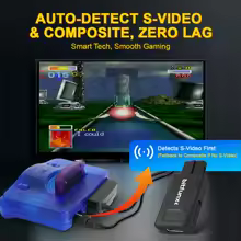 Bitfunx Mini 720P 1080P HDMI Adapter 4:3/16:9 Auto S-Video Composite For N64 SNES SFC NGC Game Consoles
