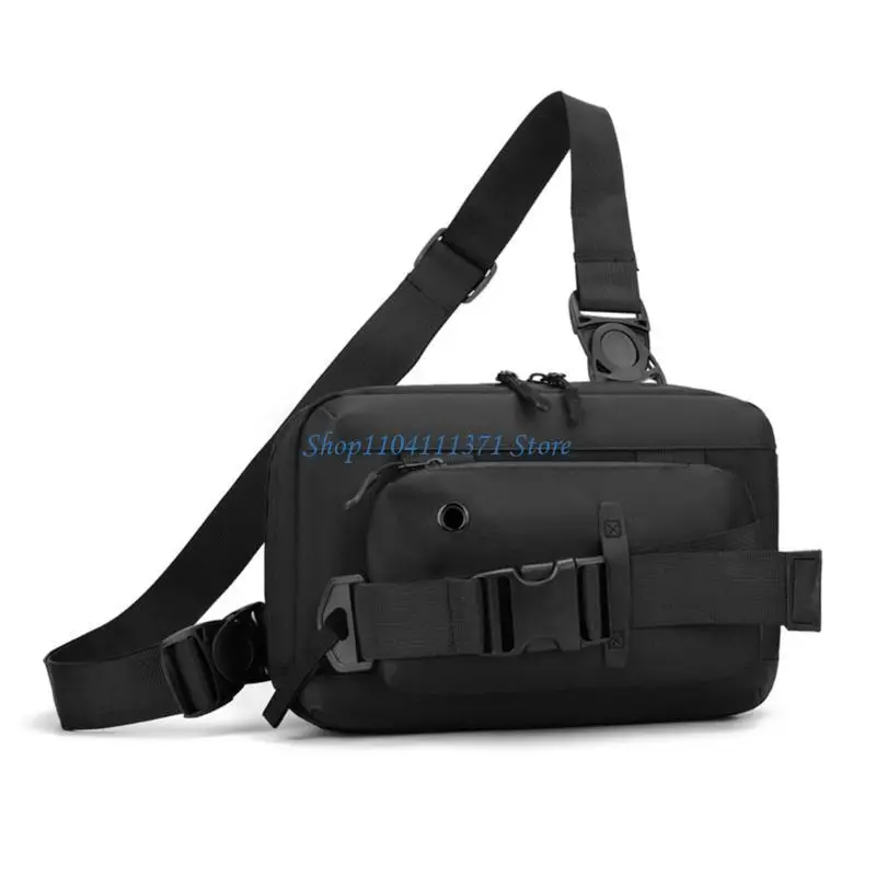 

P9FC Crossbody Bag for Men Fashionable Sports Gym Chest Pack Travel Sport Slings Bag