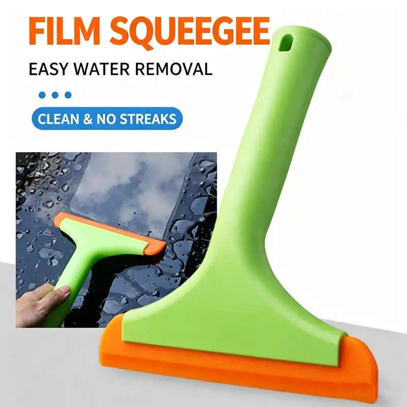 Non-Scratch Rubber Squeegee Car Wrap Tools Water Wiper Drying Blade Soft Window Squeegee Scraper for Windshield Glass Mirror