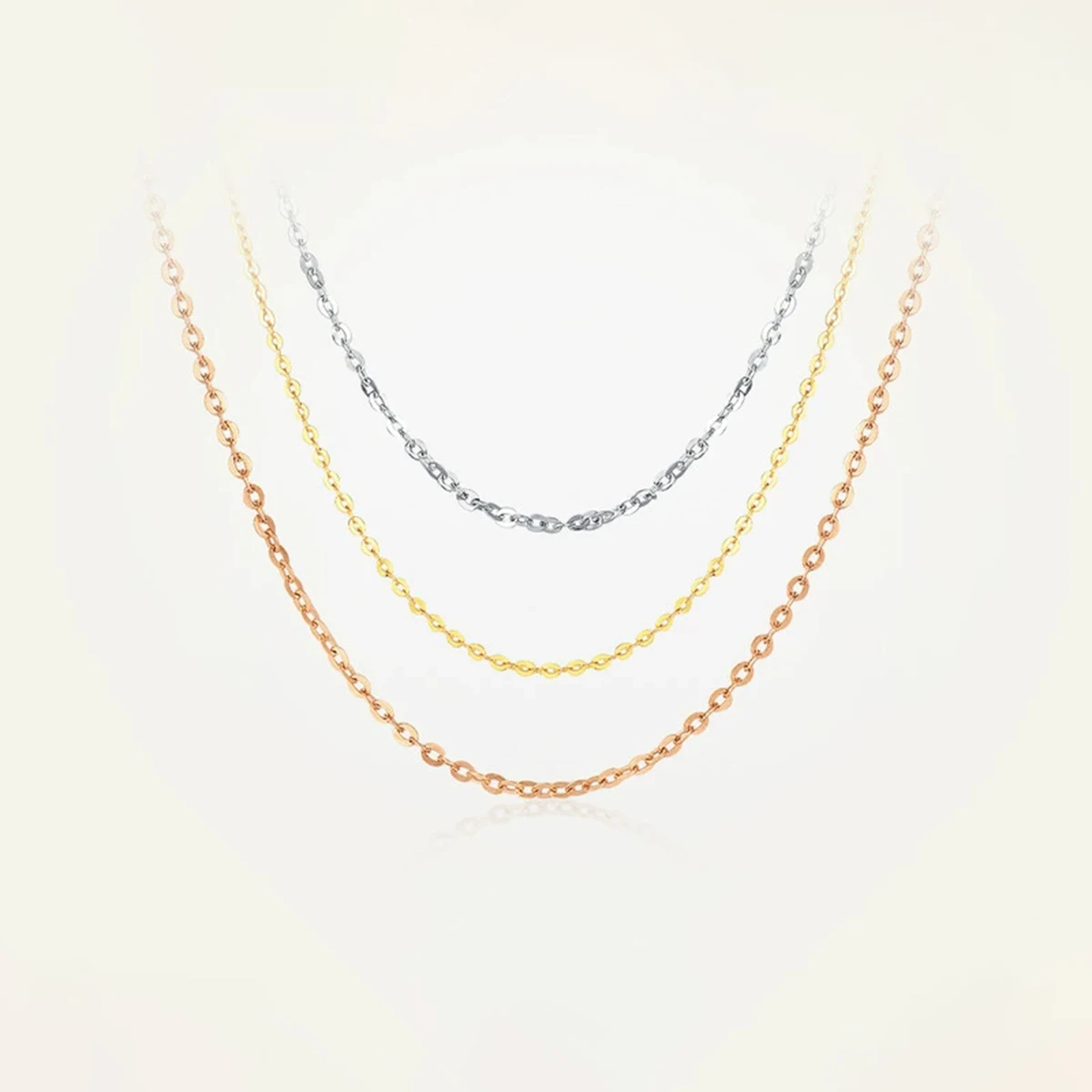 Szjinao Real Gold 18k Gold Necklace AU 750 K Gold O Chain For Pendant Jewelry For Woman Luxury With Certificate High Quality Hot