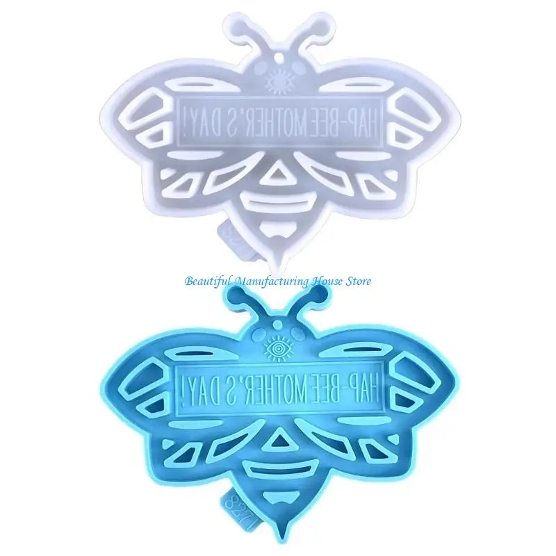 

E56A Resin Keychain Mould Silicone Pendant Charms Mold with Holes for Jewelry Making