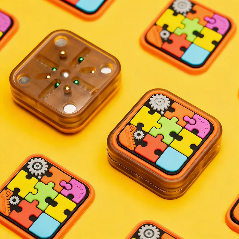 HF EDC 매직 큐브 무한 푸싱 슬라이더 피젯 토이 PEI 피젯 슬라이더 성인용 사무실 책상 스트레스 해소 장난감