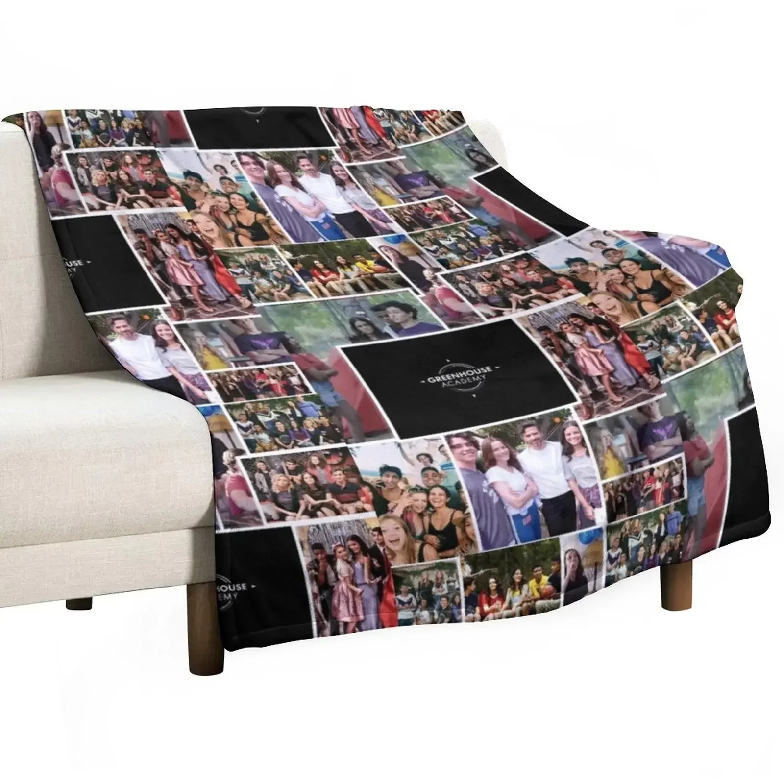 

Greenhouse Academy Collage Throw Blanket Blankets For Sofas Thin Cute Plaid Blankets