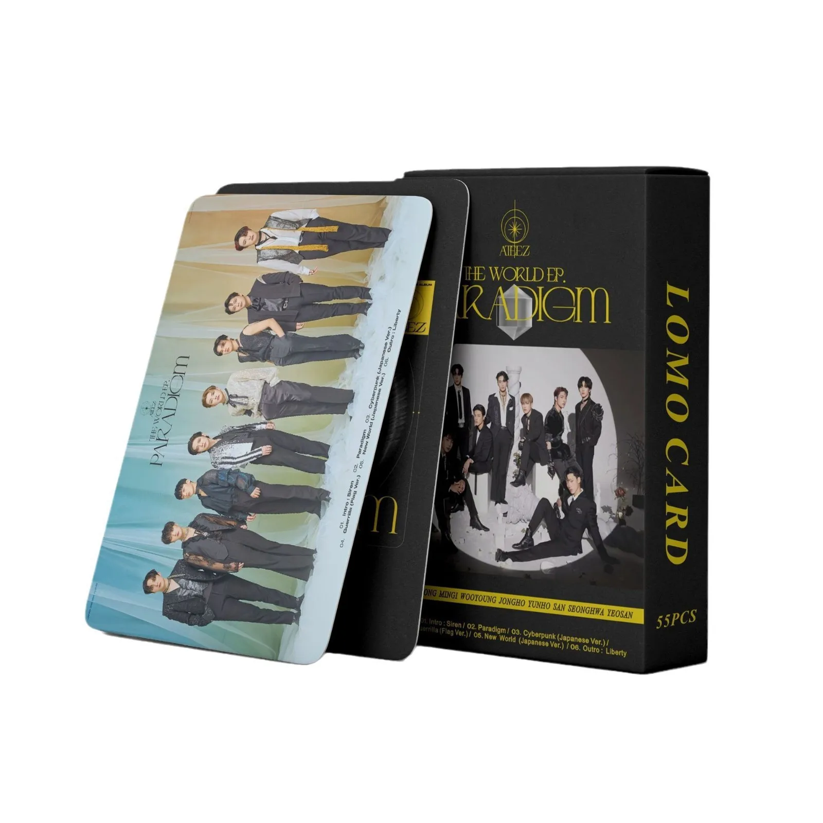 

55 шт./компл. Kpop ATEEZ Paradigm ломо-карты новый Ablum HongJoong SeongHwa фотопринт фотографии открытка для фанатов подарки фотокарта