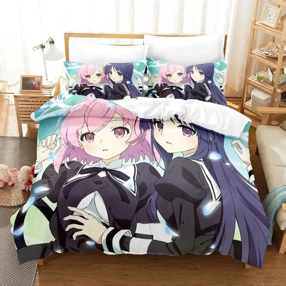 

Assault Lily Bouquet Bedding Set Single Twin Full Queen King Size Bed Set Adult Kid Bedroom Duvetcover Sets Anime Bed Sheet Set