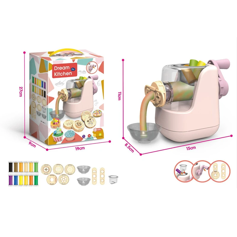 Set di stampi per modellare l'argilla simulazione macchina per gelato macchina per Hamburger macchina per pasta stampo in argilla con argilla ultraleggera Non tossica