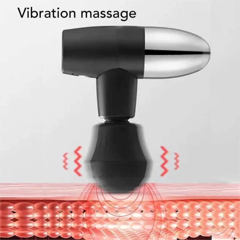 تسخين كهربائي صغير الأنسجة العميقة مدلك يده فآسيا بندقية قرع مدلك للرياضة العضلات العلاج الاسترخاء جهاز تدليك