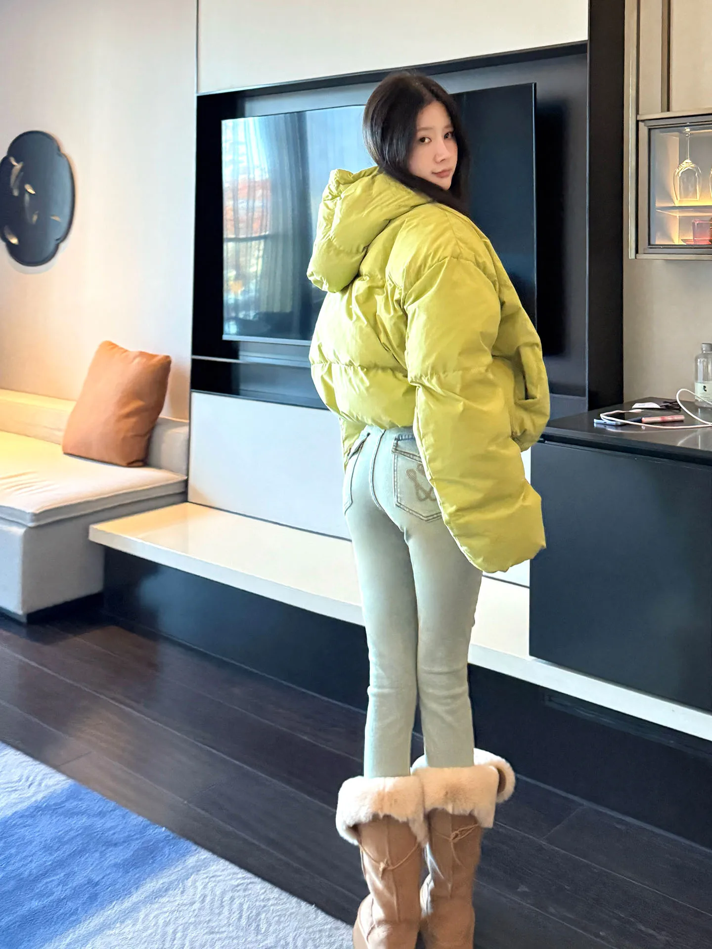 

Женские джинсы-карандаш с высокой талией и вышивкой, эффект подтяжки ягодиц, удлиненные, в корейском стиле, модные, повседневные