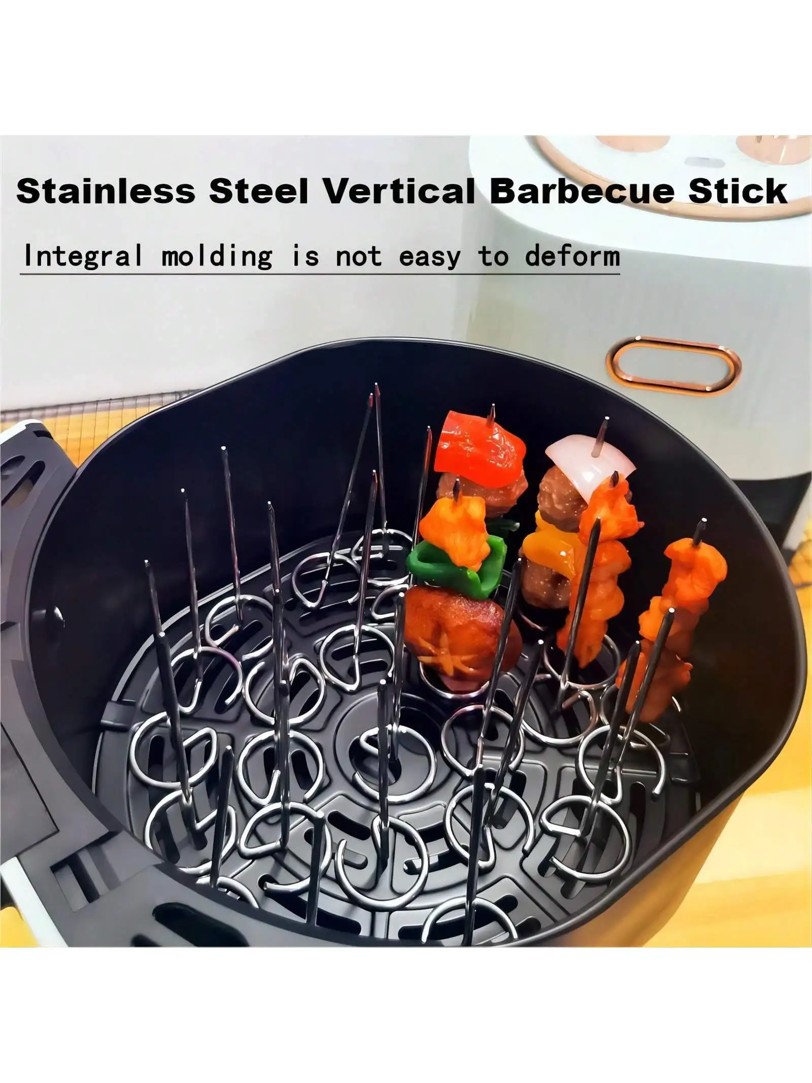 50 Pieces, 3.66 Inches In Length, Mini Universal Stainless Steel Barbecue Skewer, Can Be Used In Air Fryer, Oven Rack, Vertical