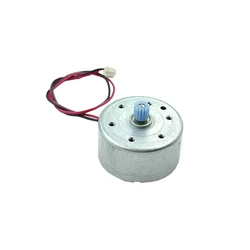 RF-300C Micro 300 Motor DC 3V 6V 9V 12V 7600RPM Mini Mute 24mm Round Spindle Motor 2mm Shaft DIY Solar Power Hobby Toy Model