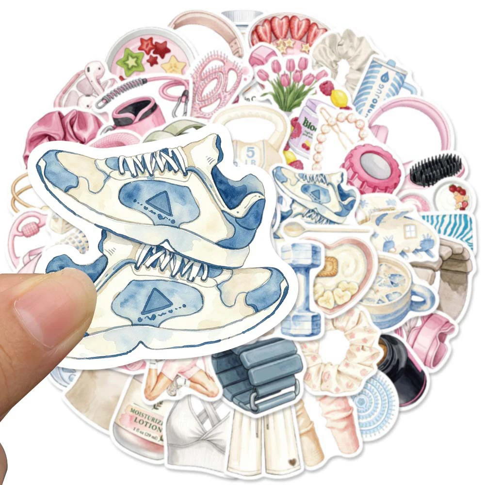 10/30/50/100pcs Cartoon Ins Style Little Fresh Aesthetic Stickers DIY Suitcase Phone Laptop Diary Cute Graffiti Decals Wholesale