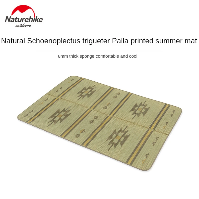 

Naturehike-Portable Straw Mat for Outdoor Camping, Thick Summer Mat, Schoenoplectus, Trigueter, Palla Printed, NH21FCD09