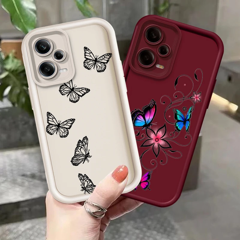 

Beautiful Butterfly Art Eye Ladder For Xiaomi Redmi Note 13 12 12C 11 11S 10 10C 10A 9C 9A Pro 5G Back Phone Case