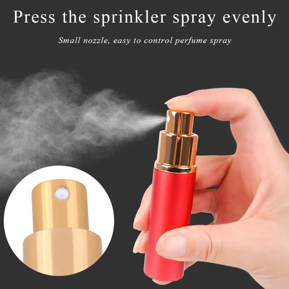 10Ml Draagbare Navulbare Mini Parfum Verstuiver Spuitfles Lege Glazen Parfum Flessen Aluminium Spuitpotten Atoizers Gereedschap Nieuw