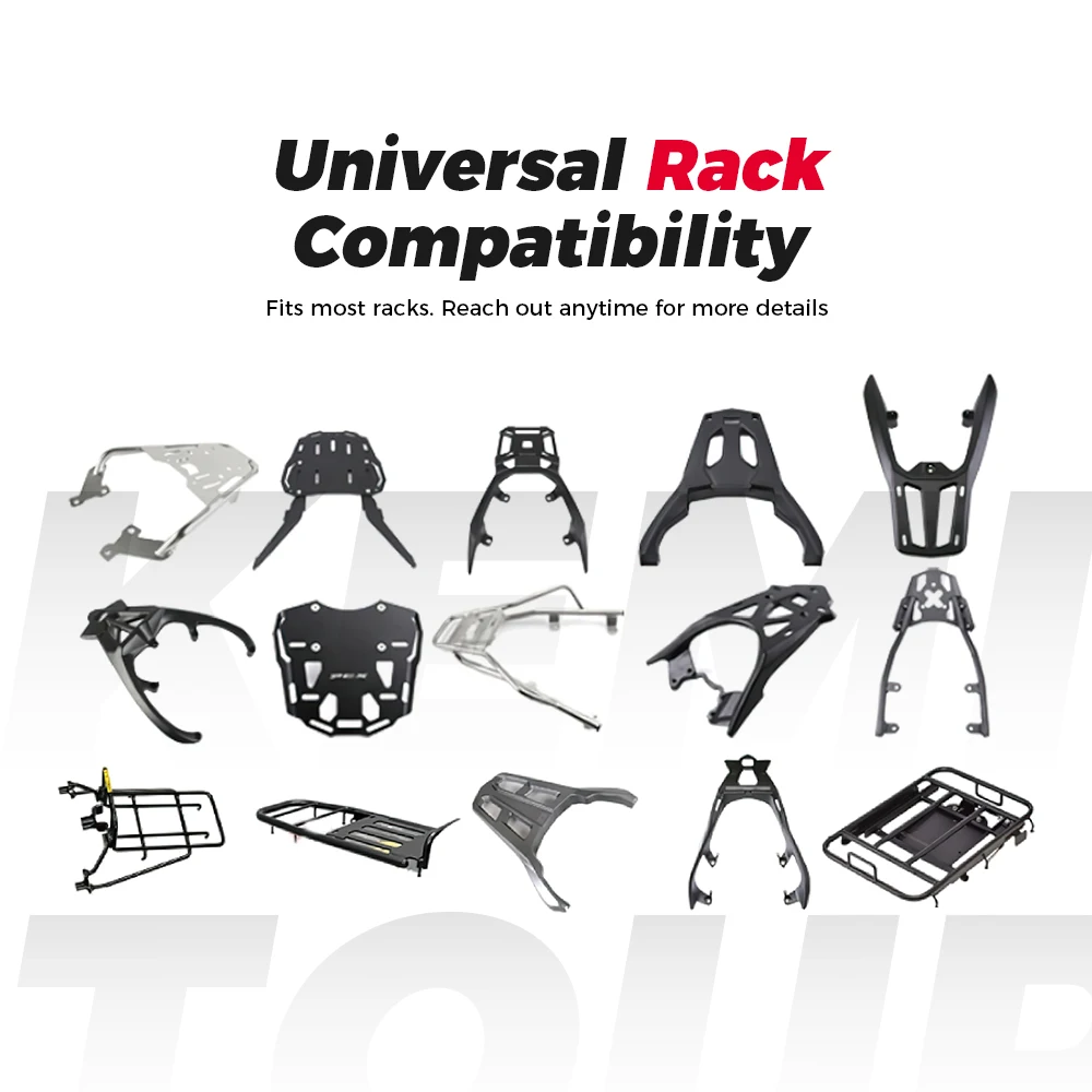 KEMIMOTO 45L/65L Motorrad-Topcase Universeller ABS-Kunststoff-Koffer Motorrad-Heckbox für Motorräder Abnehmbarer Koffer mit Schloss – Detail 11