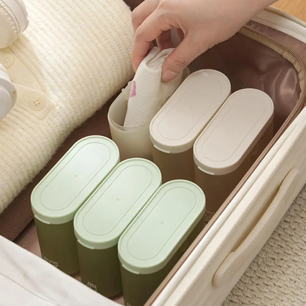 Multifunctional Storage Box Odor-proof Storage Container Underwear Socks Storage Box with Sealed Lid Portable Snap-lock