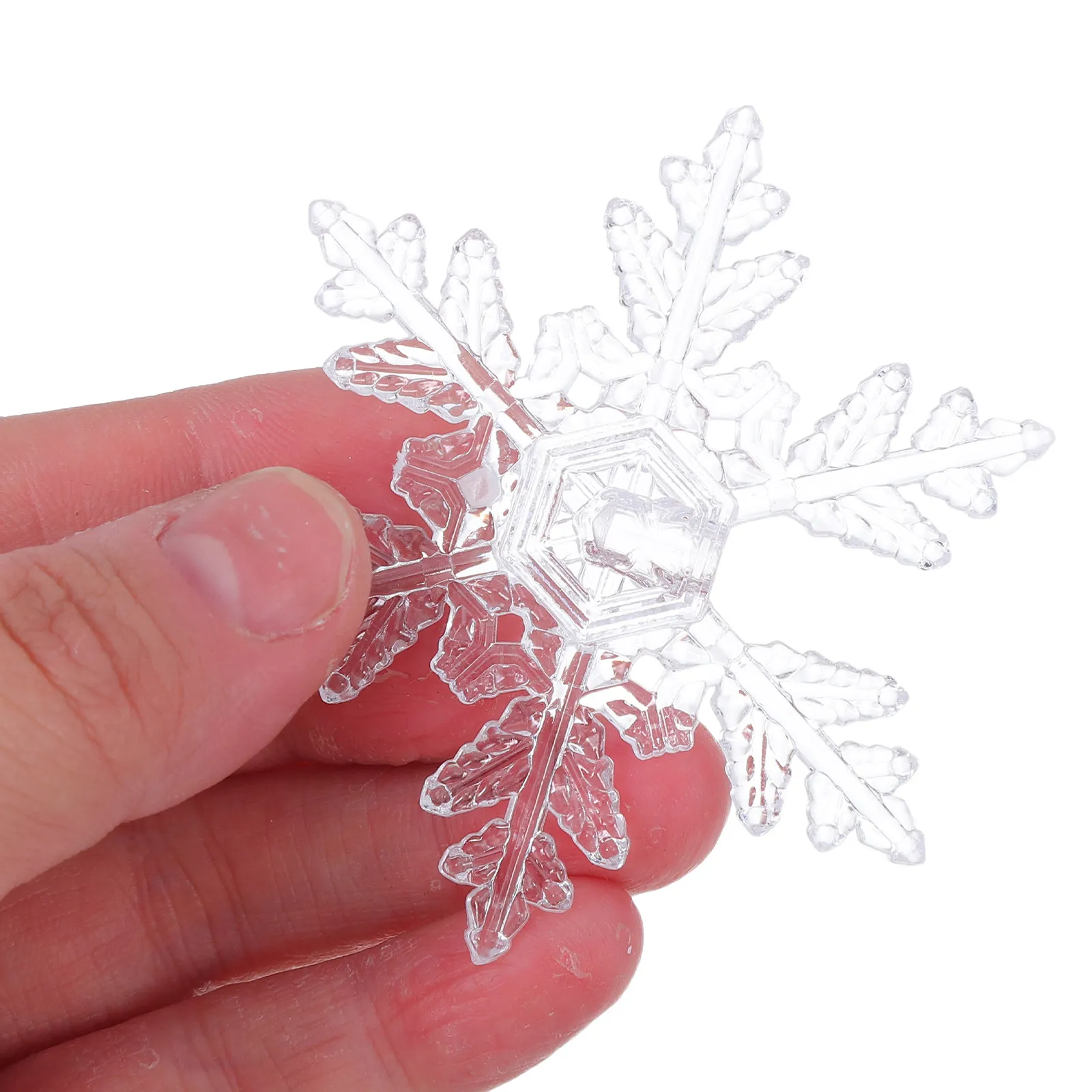 

70Pcs Snowflake String Light Lamp Shades Plastic Replacement LED Bulb Covers Decorative Lampshade for Holiday Wedding Party