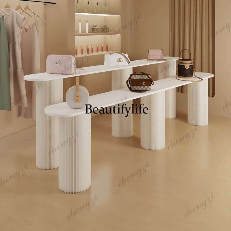 Paper folding bar table Display stand Conference long table Display cabinet Portable table