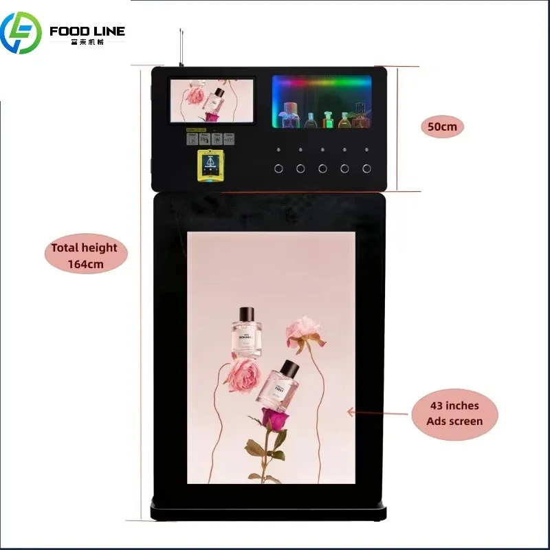 Deposit Premium Standing Perfume Fragrance Machine Spray Vending  Mquina Expendedora De Perfumes