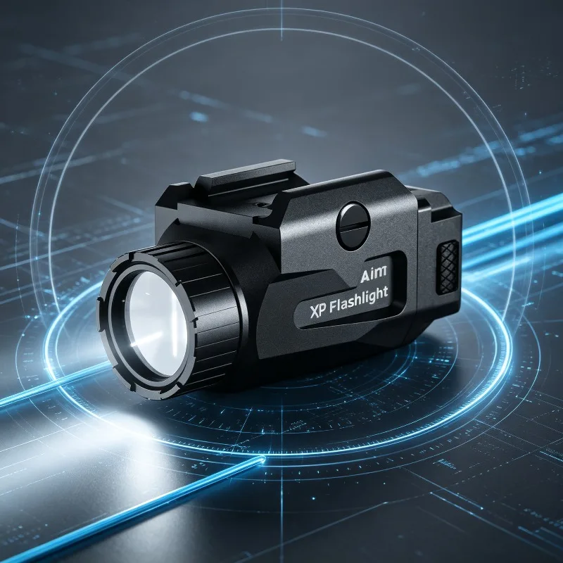 USB Rechargeable 800LM Super Bright LED Torch Flashlight Easy Installation 20MM Rail Quick‑Release Mount