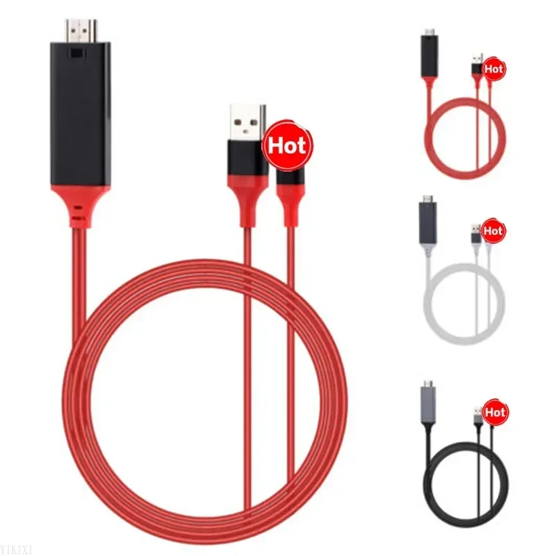 Новый TV Stick 1080P HD 2M USB-HDMI-совместимый AV HDTV-кабель-адаптер для iPhone 6S 6 Plus 7 7 Plus 5S 5 Кабель-адаптер для зарядки