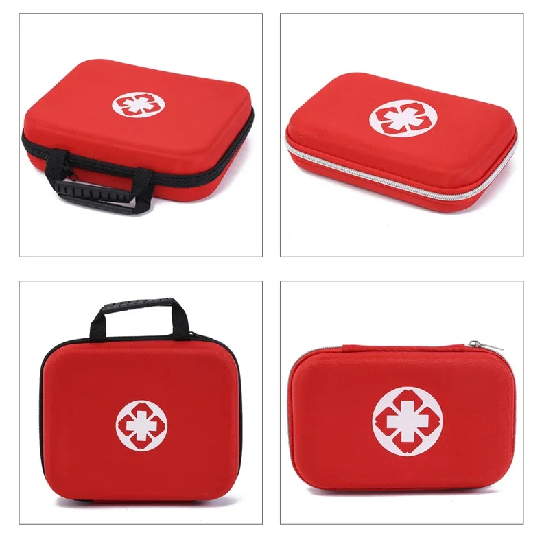 Outdoor Camping EVA Anti-Epidemic Bag Car Pressure-Proof Medical Kit Emergency First Aid Kit Waterproof Medical Storage Bag Red