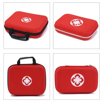 Outdoor Camping EVA Anti-Epidemische Tas Auto Drukbestendige Medische Kit EHBO-kit Waterdichte Medische Opbergtas Rood