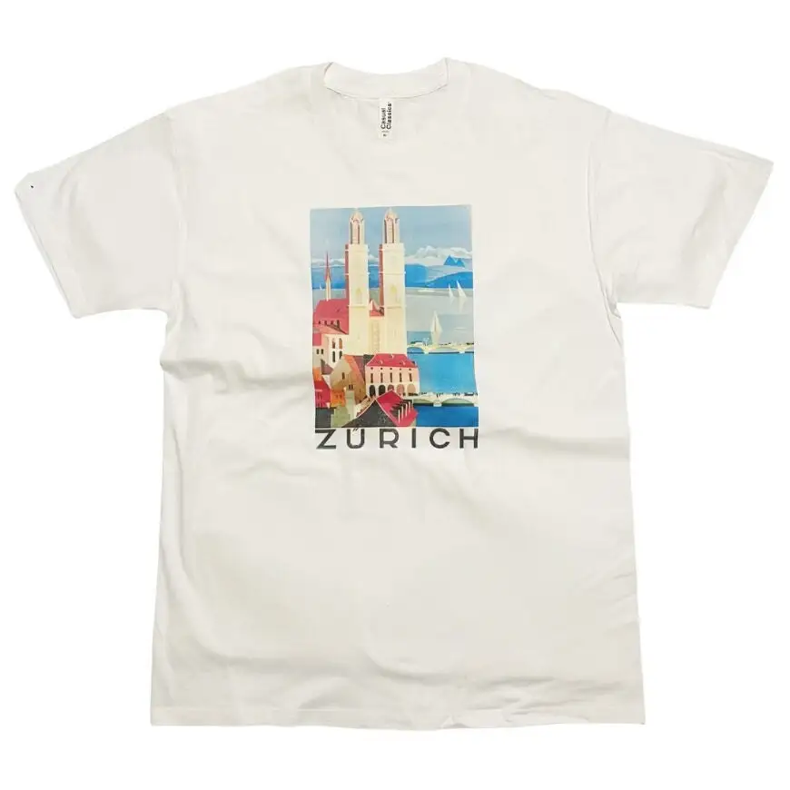 Visit Switzerland Travel Poster T Shirt Zurich Bern