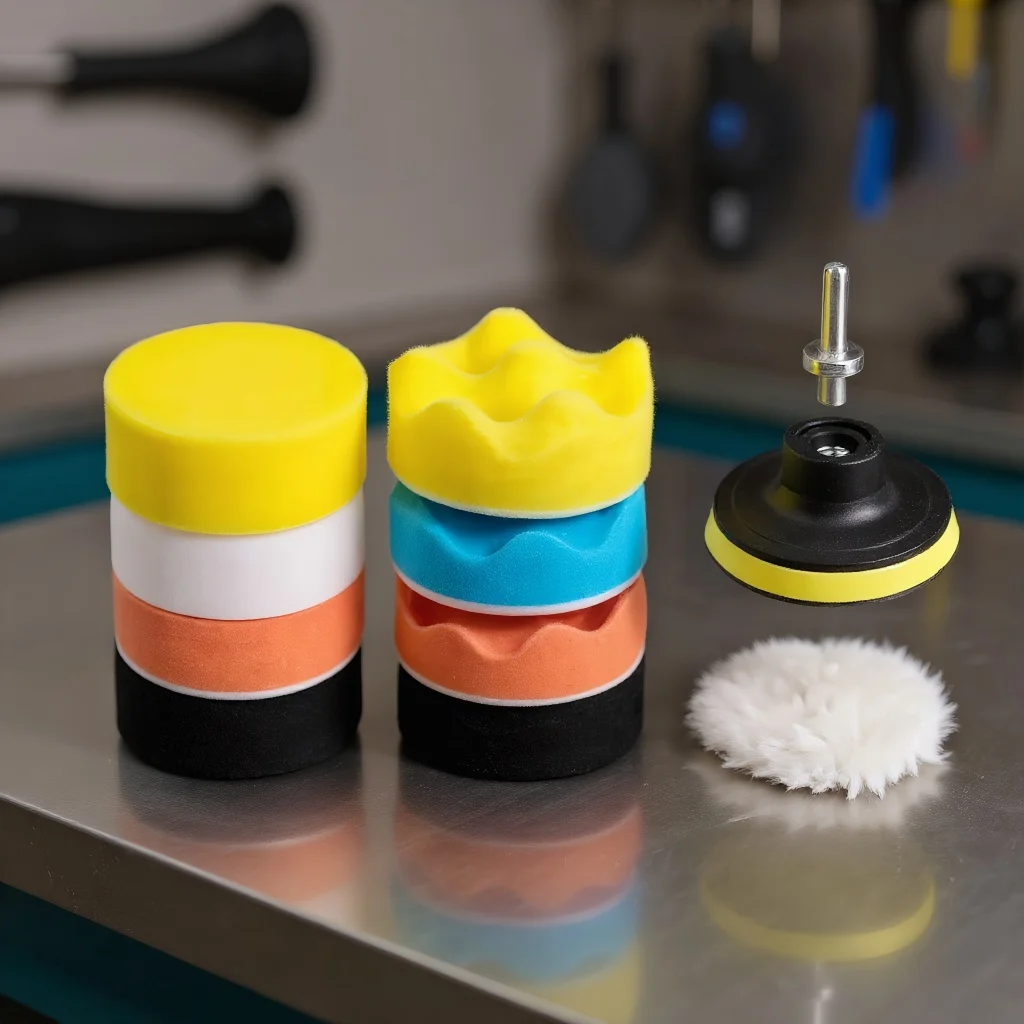 

Набор губок для полировки автомобиля, 12 шт., полировальные диски для электрической дрели для вощения и уплотнения глазури