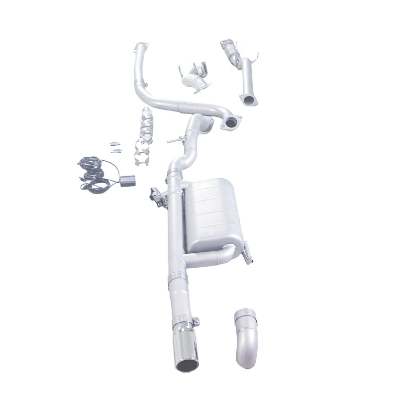 This is suitable for the 2024 Changan Yidong 1.5L exhaust without catalyst, featuring Catback front and rear electronic valves
