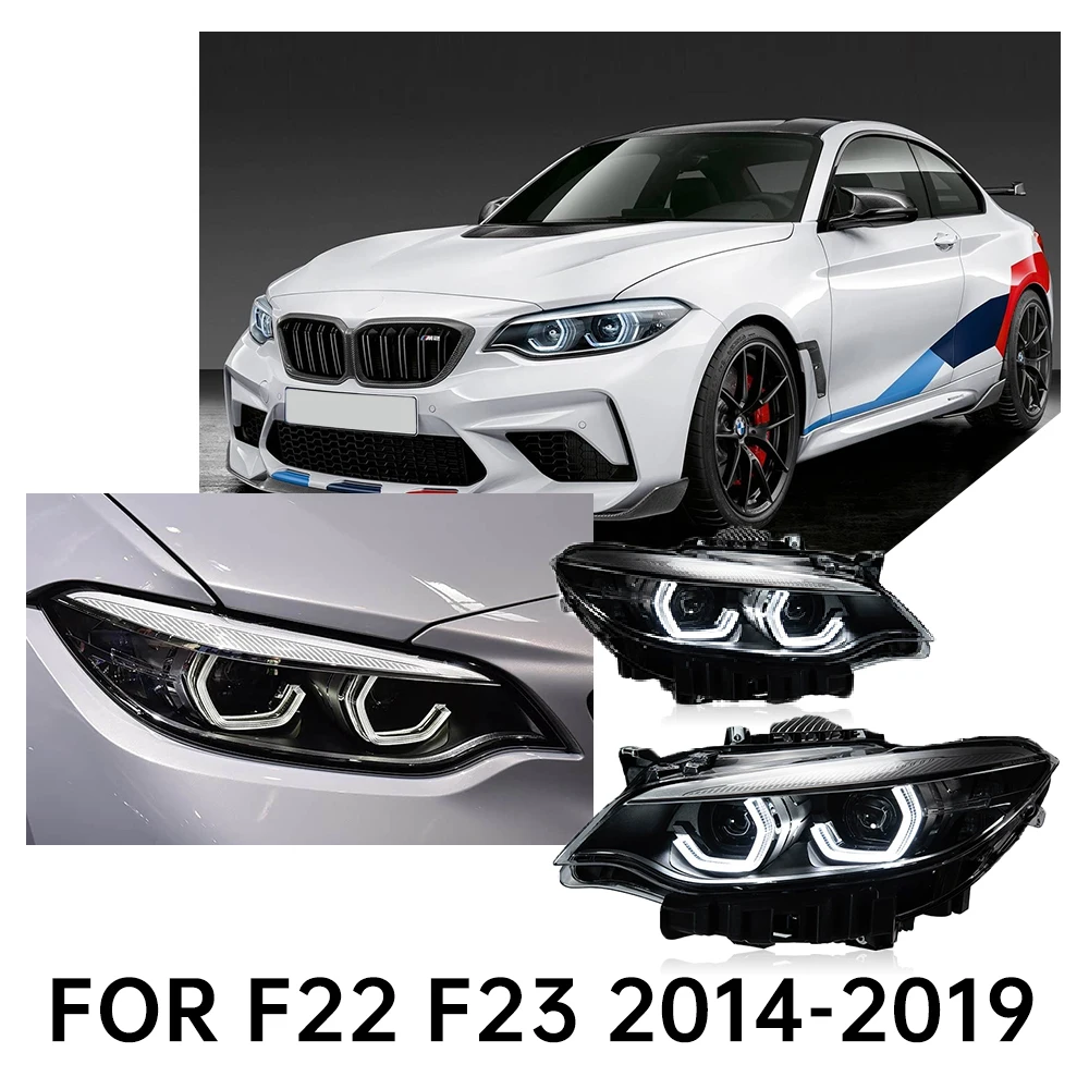 

Car Light For BMW 2 Series F22 Headlight F23 2014-2019 Head Lamps M2 LCI style LED DRL Turn Signal Light Led Projector