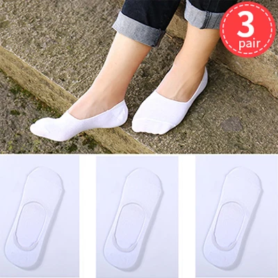 3pair Summer Invisible Boat Socks Women\'s Short Socks Low Socks Slipper Shallow Mouth No Show Socks for Ladies Girls Meias